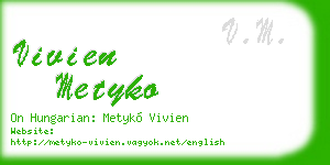 vivien metyko business card